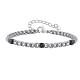 Wholesale Stainless Steel Black CZ Inlay Link Bracelets