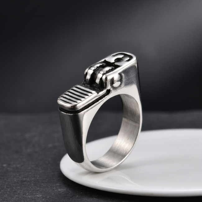 Wholesale Stainless Steel Mechanical Signet Rings