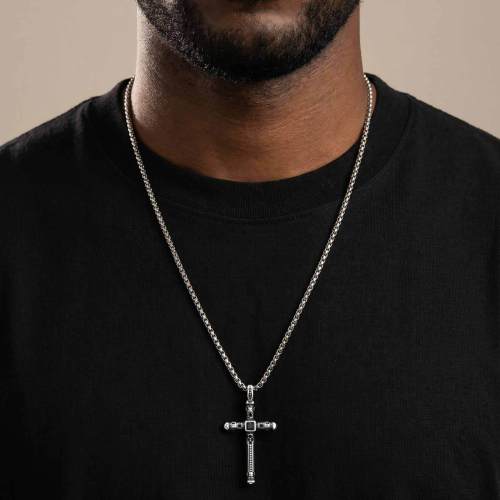 Wholesale Stainless Steel Skull Cross Necklaces