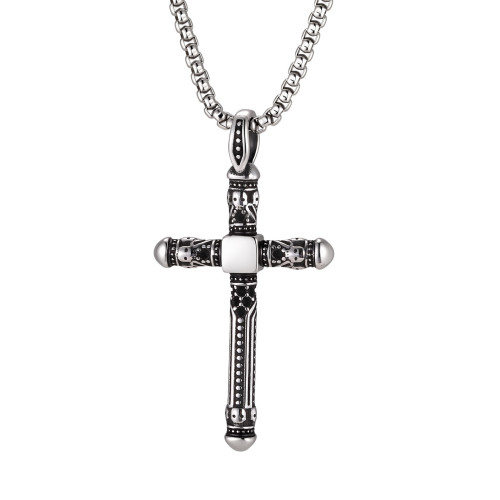 Wholesale Stainless Steel Skull Cross Necklaces