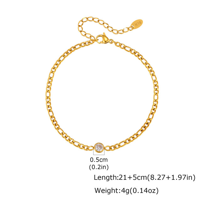 Wholesale Stainless Steel Figaro Anklets