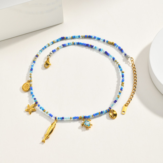 Wholesale Premium Ocean Beaded Charm Necklaces