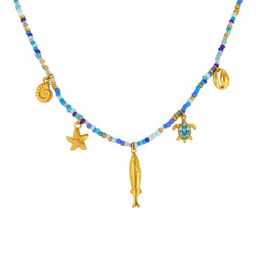 Wholesale Premium Ocean Beaded Charm Necklaces