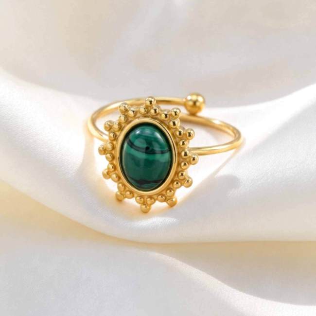Wholesale Vintage Stainless Steel Flower Rings