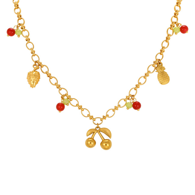 Wholesale Premium Summer Fruit Charm Necklaces
