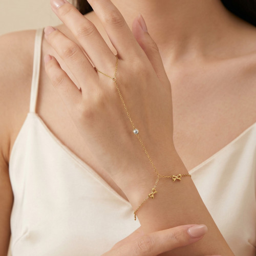 Wholesale Premium Stainless Steel Finger Ring Bracelet