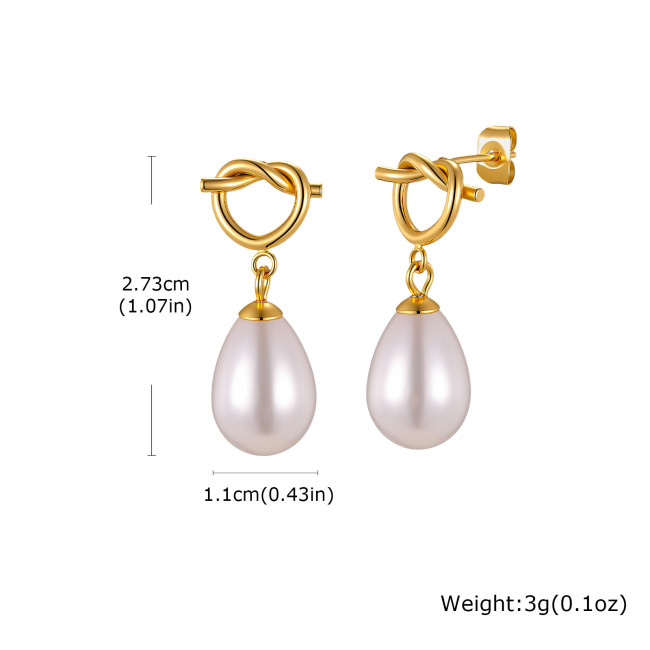 Wholesale Premium Stainless Steel Knot Earrings