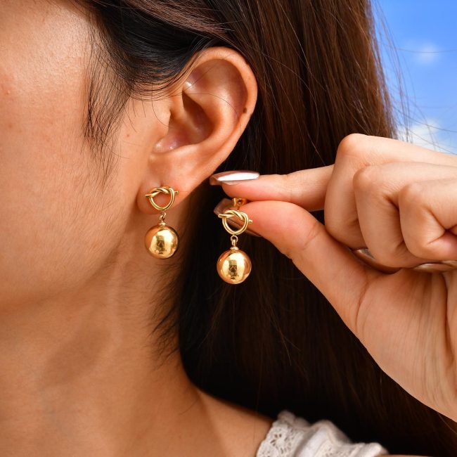 Wholesale Premium Stainless Steel Knot Earrings