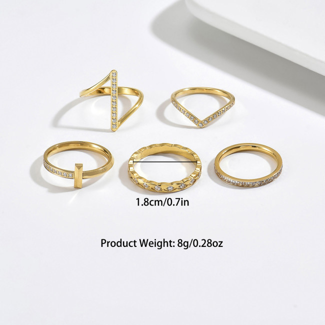 Wholesale Stainless Steel Multi-Shape Stacking Ring