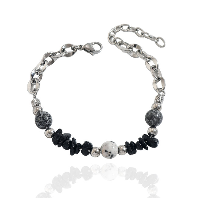 Wholesale Premium Surgical Steel Pebble Bead Bracelet