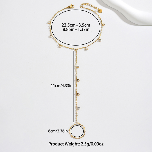 Wholesale Premium Stainless Steel Toe Ring Anklet