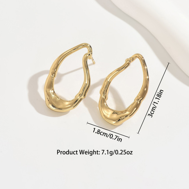 Wholesale Stainless Steel Luxury Fashion Hoops