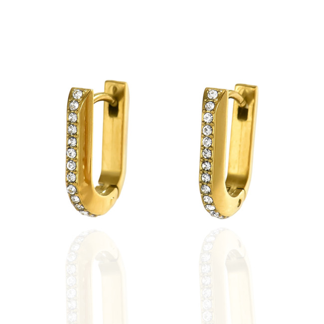 Wholesale Stainless Steel Micro-Pave Earring