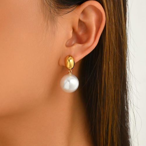 Wholesale Premium Stainless Steel Pearl Earrings