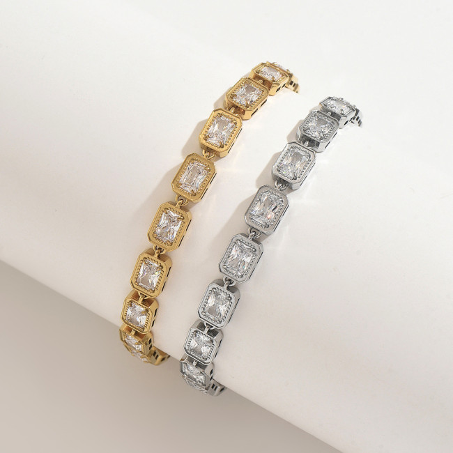 Wholesale Luxury Stainless Steel Tennis Bracelets
