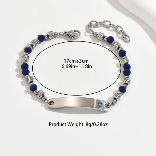 Wholesale Premium Stainless Steel ID Plate Bracelets