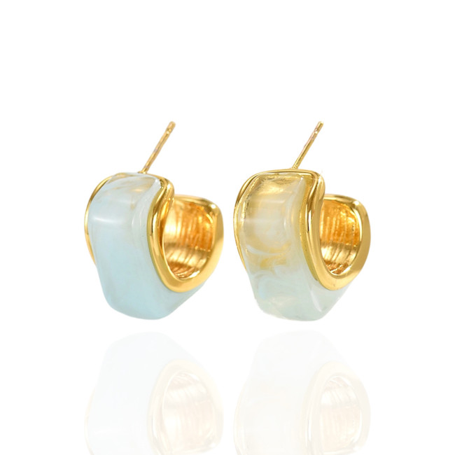 Wholesale Stainless Steel Modern Resin Earring