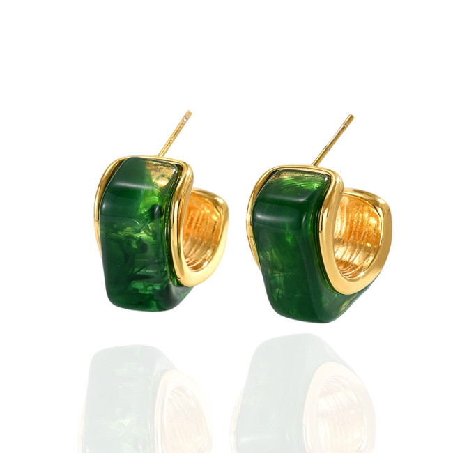 Wholesale Stainless Steel Modern Resin Earring
