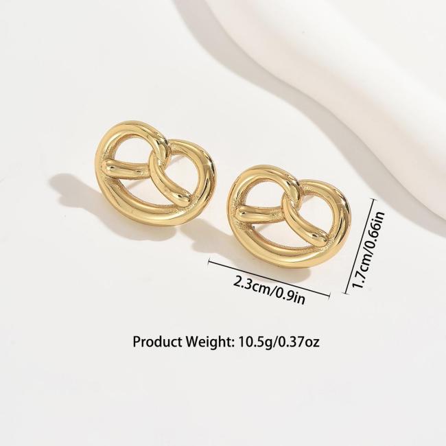 Wholesale Premium Stainless Steel Pretzel Studs