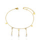 Wholesale Premium Stainless Steel Star & Pearl Anklet