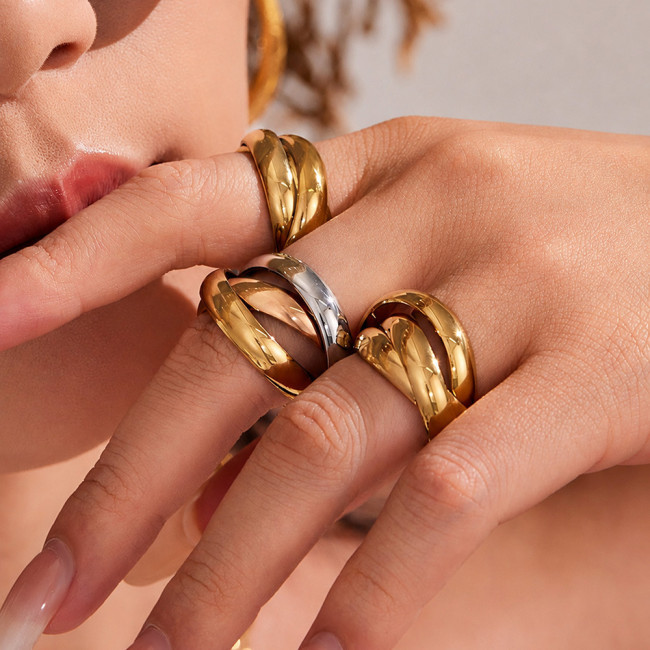 Wholesale Premium Stainless Steel Trinity Rings