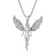 Wholesale 316L Stainless Steel Feathered Wings Angel Pendant