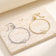 Wholesale CZ Heart and Infinity Symbol Tennis Bracelet