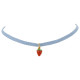 Wholesale Light Denim Strawberry Charm Neckband