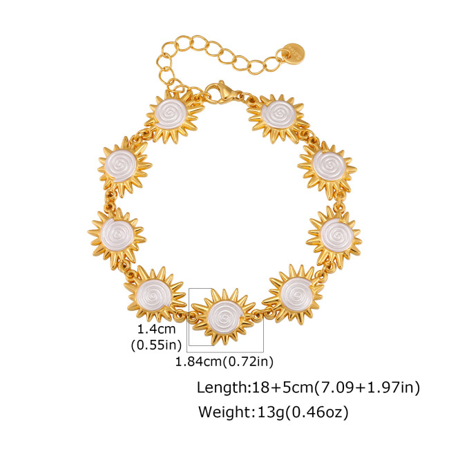 Wholesale Premium Stainless Steel Sunburst Bracelet