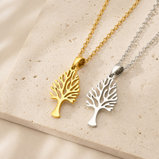 Wholesale Stainless Steel Tree of Life Pendant Necklace