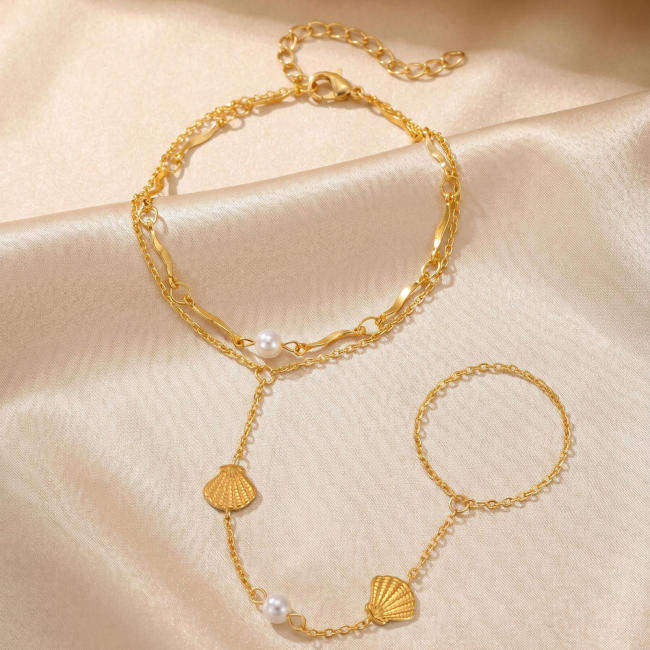 Wholesale 18K Gold Plated Stainless Steel Summer Beach Bracelets