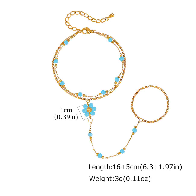 Wholesale 18K Gold Plated Stainless Steel Summer Beach Bracelets