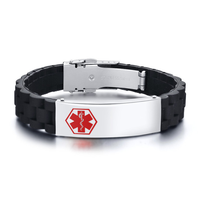 Wholesale Stainless Steel Engraved Medical Alert ID Bracelet