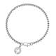 Wholesale Stainless Steel Religious Cross Coin Charm Bracelet