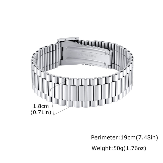 Wholesale Stainless Steel President Watch Band Link Bracelet