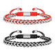 Wholesale Lucky Red String & Black Cord Woven Bracelet