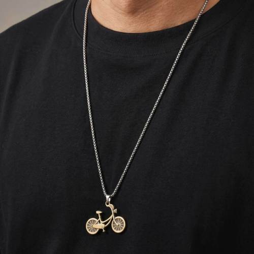 Wholesale Alloy Vintage Bicycle Stainless Steel Chain Necklace