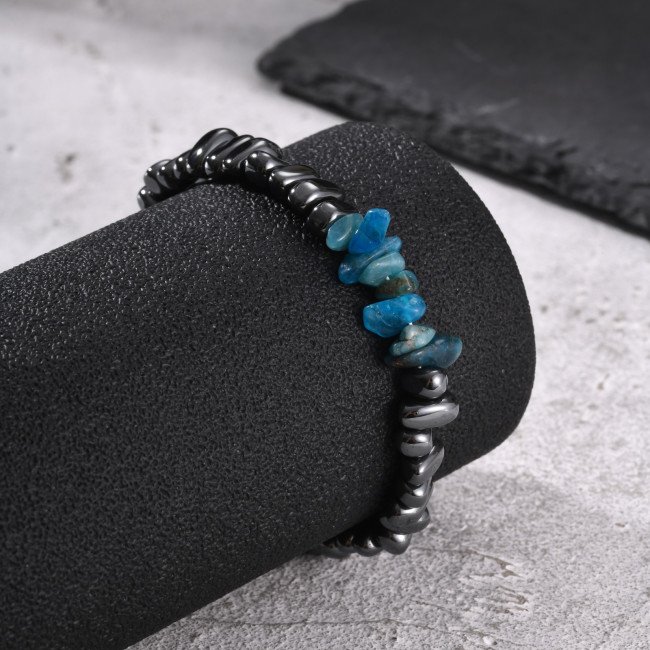 Wholesale Stainless Steel Apatite Bead Bracelet