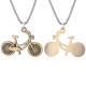 Wholesale Alloy Vintage Bicycle Stainless Steel Chain Necklace
