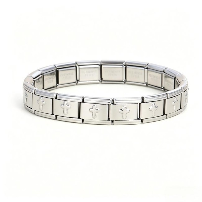 Wholesale Stainless Steel Heart Link Charm Bracelet