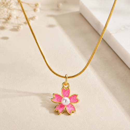 Wholesale Stainless Steel Layered Colorful Bead Necklace Set
