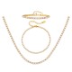 Wholesale Stainless Steel Pearl Tennis Anklet Bracelet Necklace