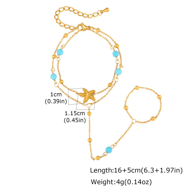 Wholesale Stainless Steel Hand Harness Slave Bracelet