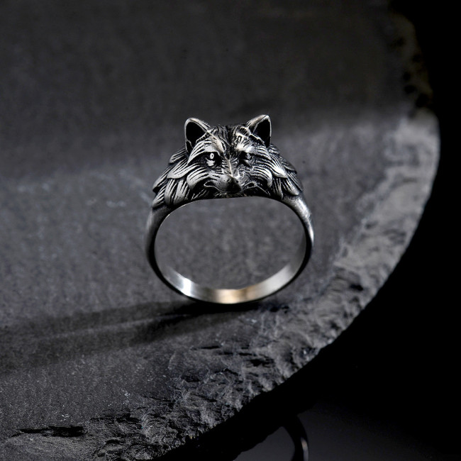 Wholesale Stainless Steel Wolf Head Ring