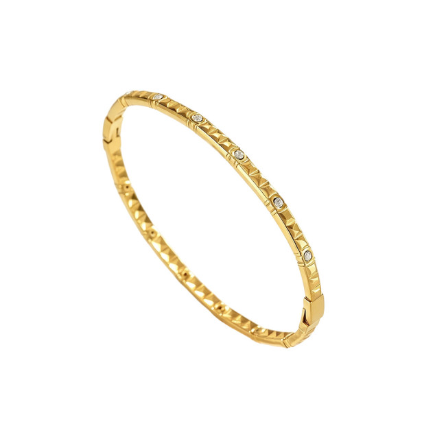 Wholesale Elegant Waterproof Daisy Flower CZ Bangle