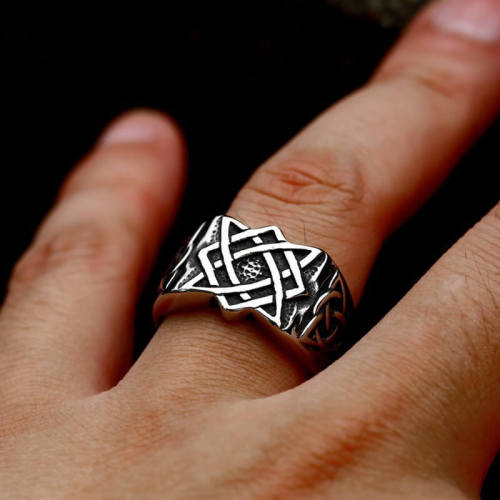 Wholesale Vintage Celtic Knot Stainless Steel Ring