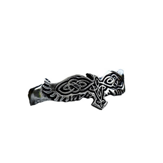 Wholesale Viking Raven Celtic Knot Stainless Steel Ring