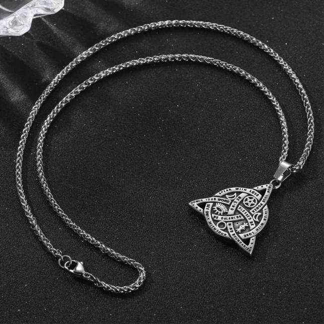 Wholesale Stainless Steel Vintage Celtic Triquetra Pendant