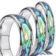 Wholesale Tungsten Carbide Abalone Shell Inlay Wedding Band