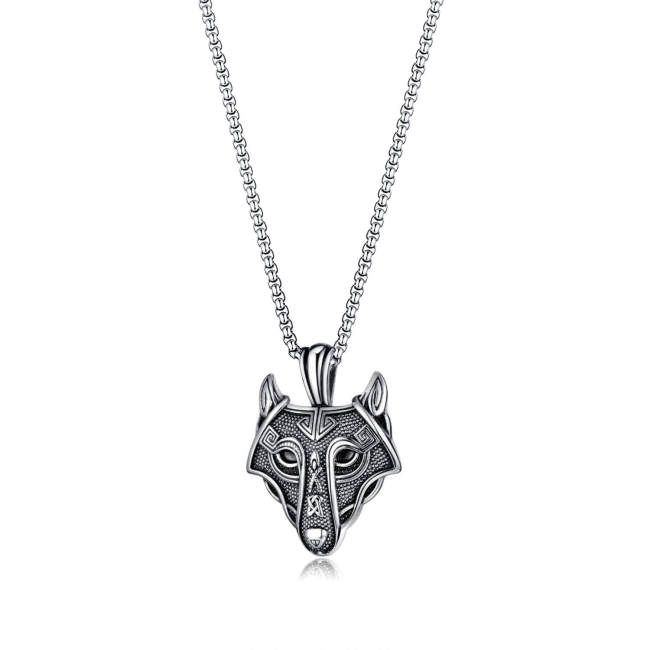 Wholesale Stainless Steel Viking Wolf Totem Celtic Knot Pendant